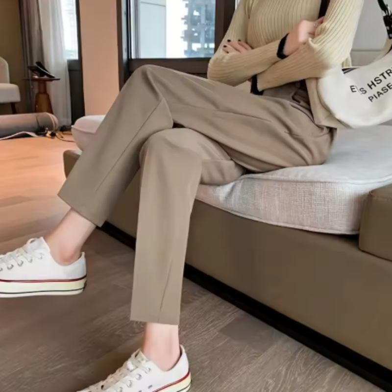 Pantalón de Sastrería Aurora con Tiro Alto (¡Sofisticación y Comodidad en un Solo Look!)