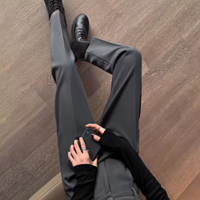 Pantalón de Sastrería Aurora con Tiro Alto (¡Sofisticación y Comodidad en un Solo Look!)